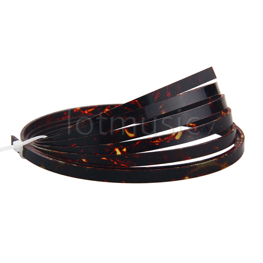 Acoustic Guitar Binding Purfling Strip 1650 x 5 x 1.5mm Dark Brown Celluloid