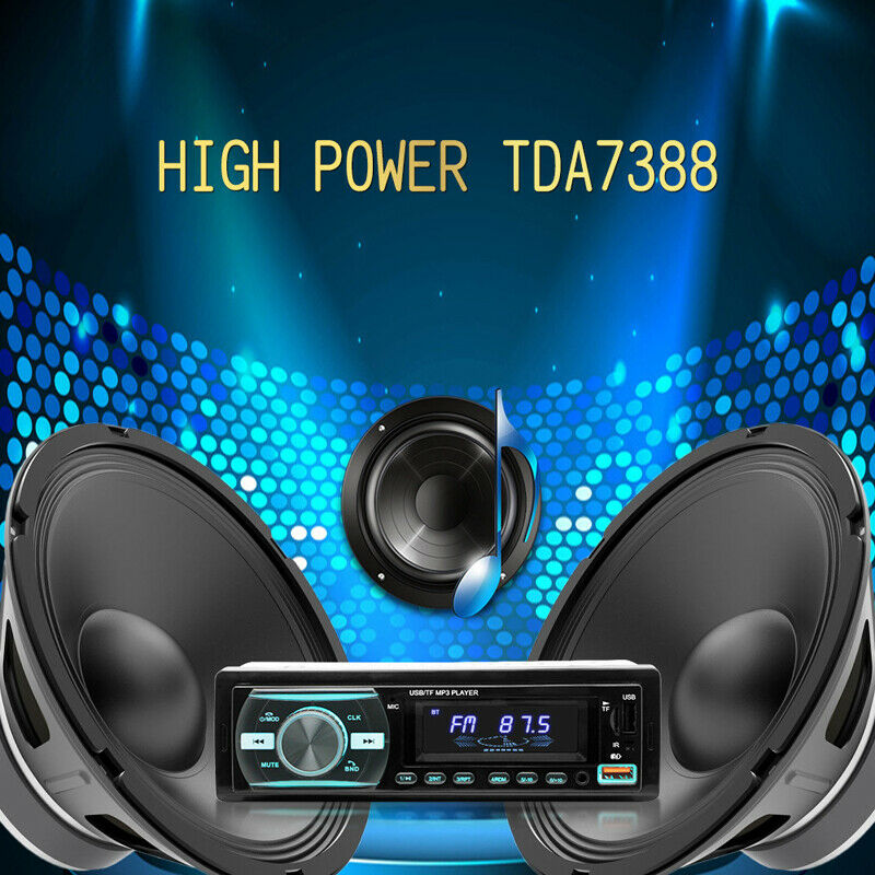 12V Bluetooth USB/FM/WMA/WAV Radio Audio Stereo MP3 Player Unit Remote Control