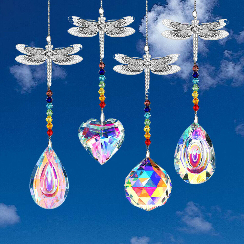 Crystal Chandelier Pendant Ornaments Prism Sun Catcher Home Garden Hanging Decor
