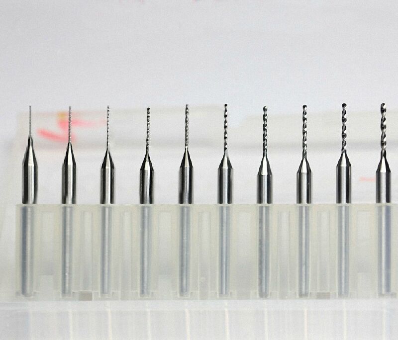Carbide Micro Drill Bits 0.3 to 1.2 mm Qty:10 [M1]