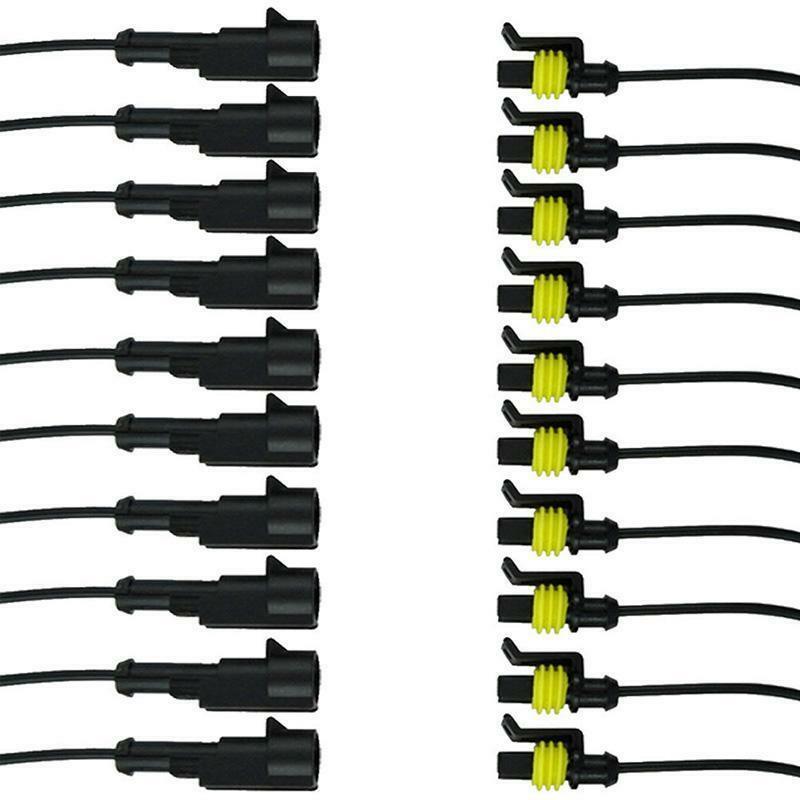 5sets of 1 Pin Way Car Sealed Waterproof Electrical Wire Auto Connector Plug Kit
