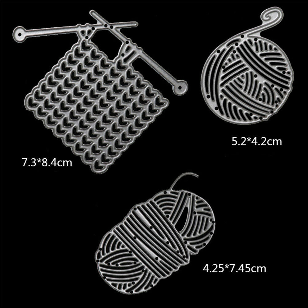 6pcs ball of yarn metal cutting dies stencil scrapbook paper embossing cr.l8