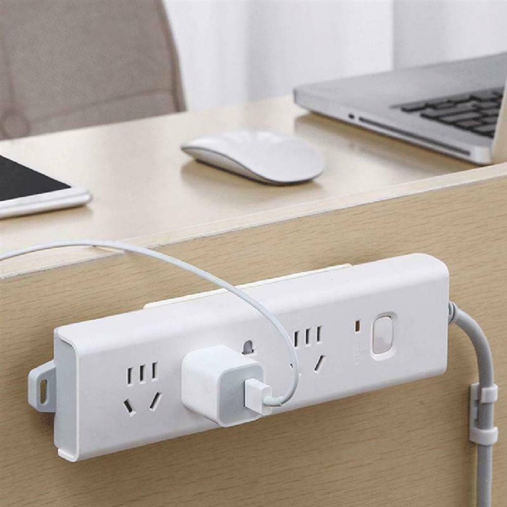 US Power Strip Holder Row Insert Punch-free Wall Hanging Patch Panel Holder DIY！
