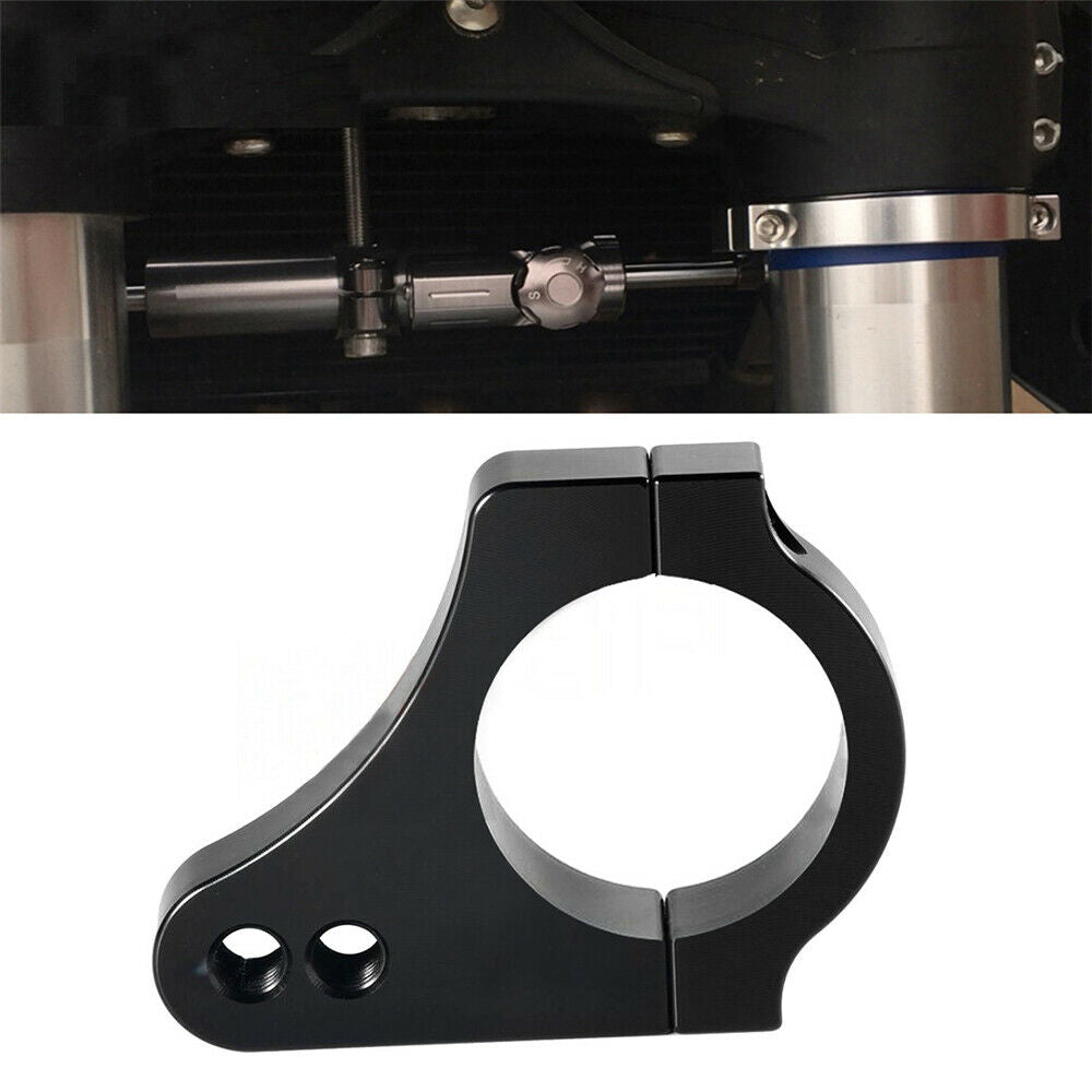 38MM Motorcycle Aluminium Steering Damper Fork Bracket Reduce Lever Vibration