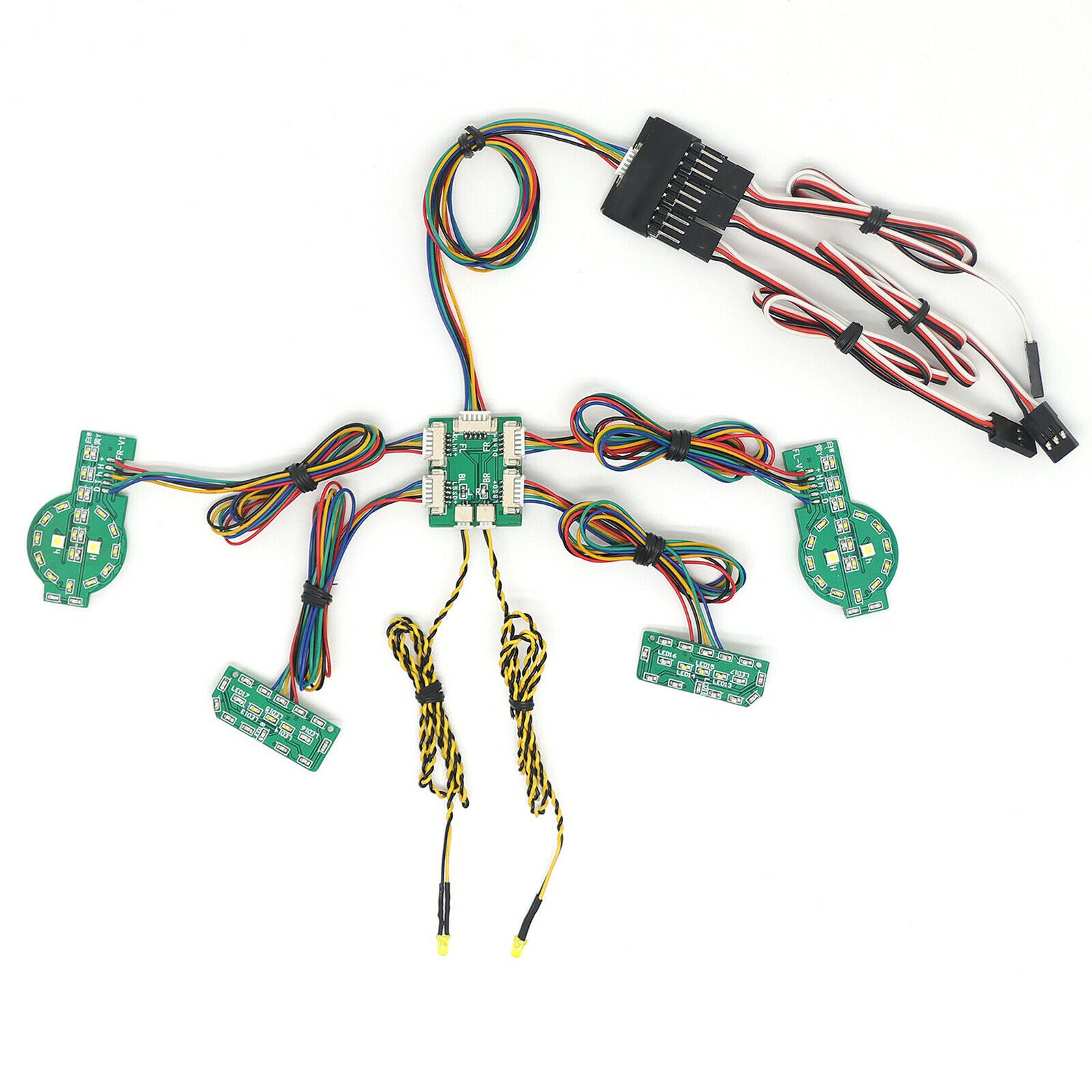 Simulation Lights Group Linkage Lights Parts for T4 Ford Bronco Crawler Car