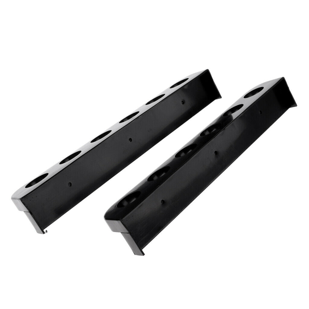 2pcs Pool Billiard Cue Keeper Holder - 6 Holes