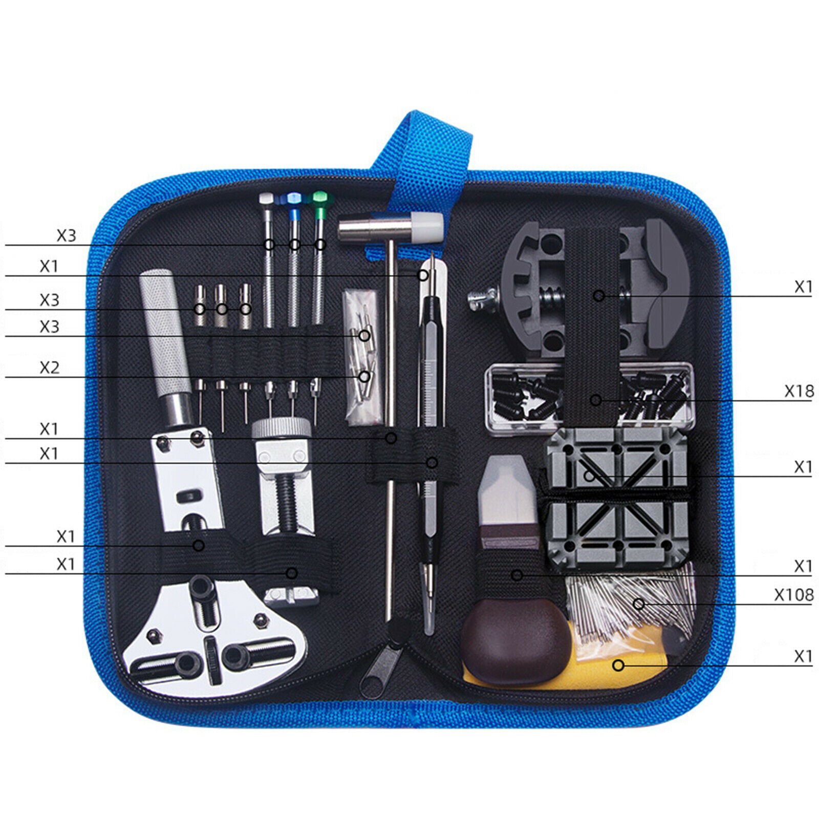 Watch Repair Kit Professional 146Pcs for Watch Band Link Removal Watch-Lover
