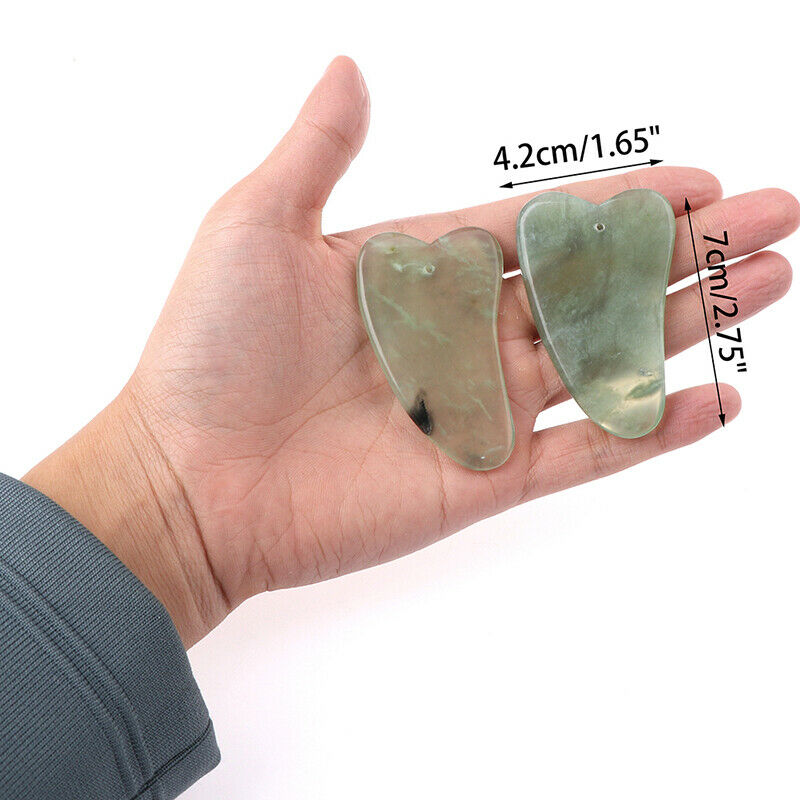 Natural Jade Gua Sha Scraper Face Massage Guasha Plate Spa Body Scraping .l8