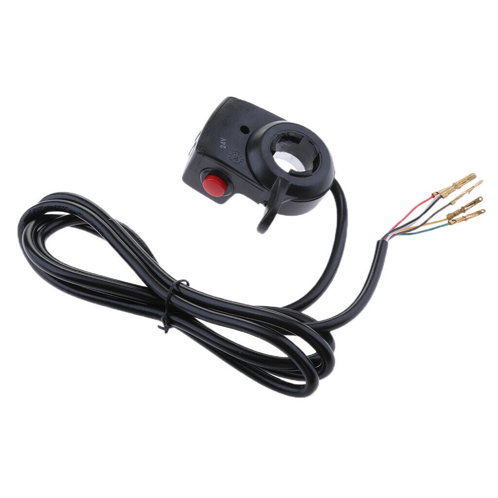 22mm Handlebar E-bike 3 LED Power Display Self-lock Switch Throttle