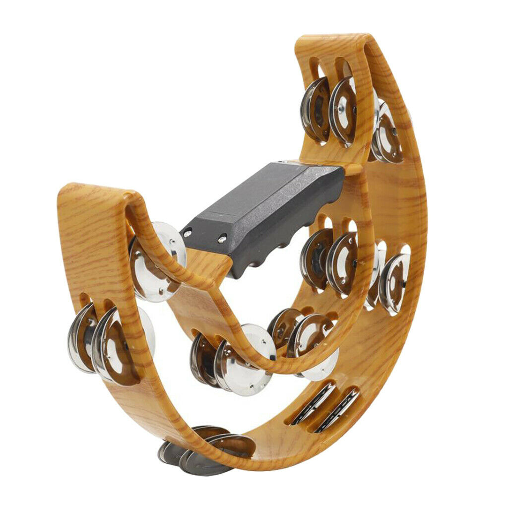 Cutaway Hand Tambourine Double Jingles Adults Children Children