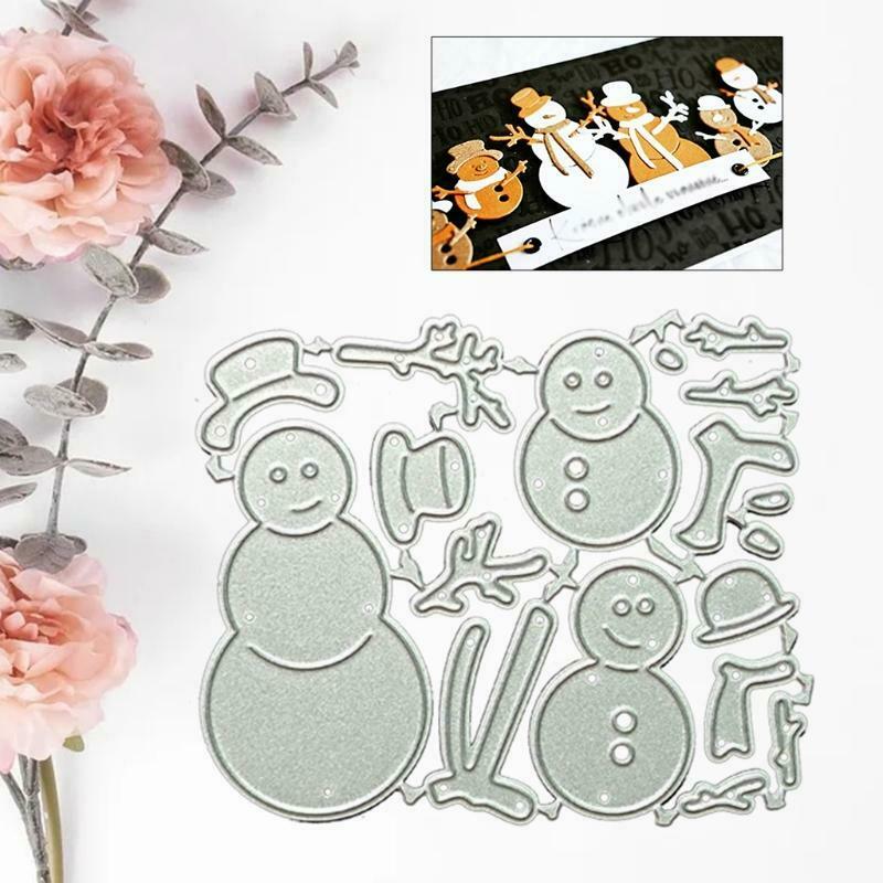 Christmas Snowmans Metal Cutting Dies Stencil DIY Scrapbooking Album Paper Card