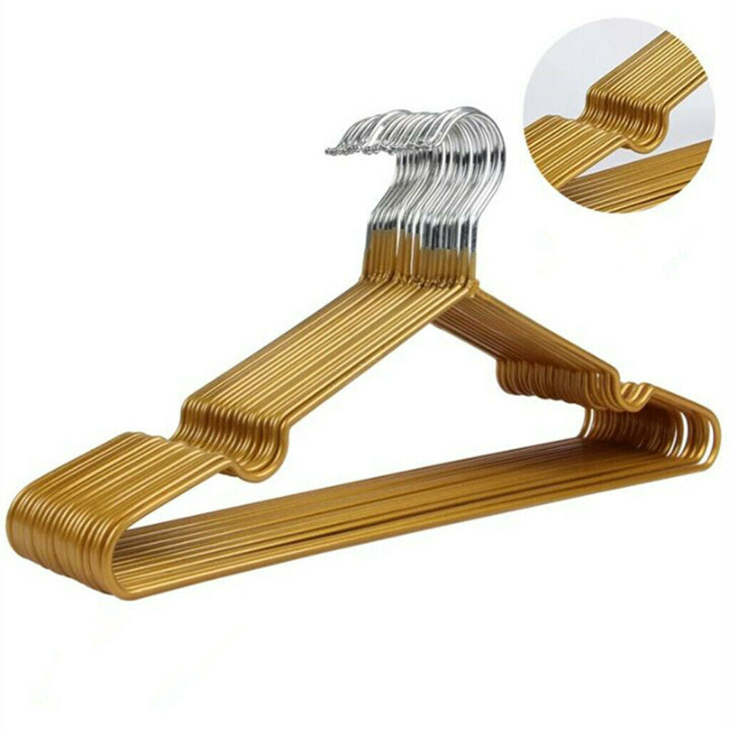 20pcs Adults Clothes Hanger Clothing Coat Hanging Rack Holder for Bedroom