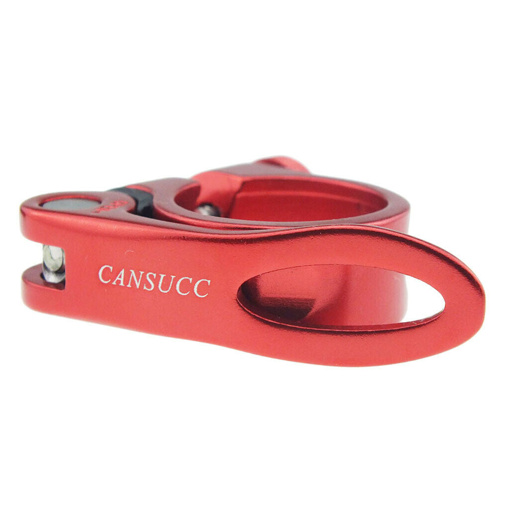 28.6mm Bike Bicycle Seat Post Clamp Quick Release Saddle Tube Clip Red
