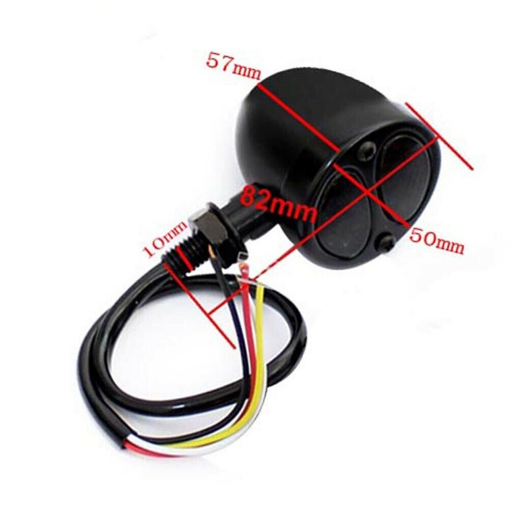 Pair of Universal Motorcycle Turn Signals Indicator Turning Lights