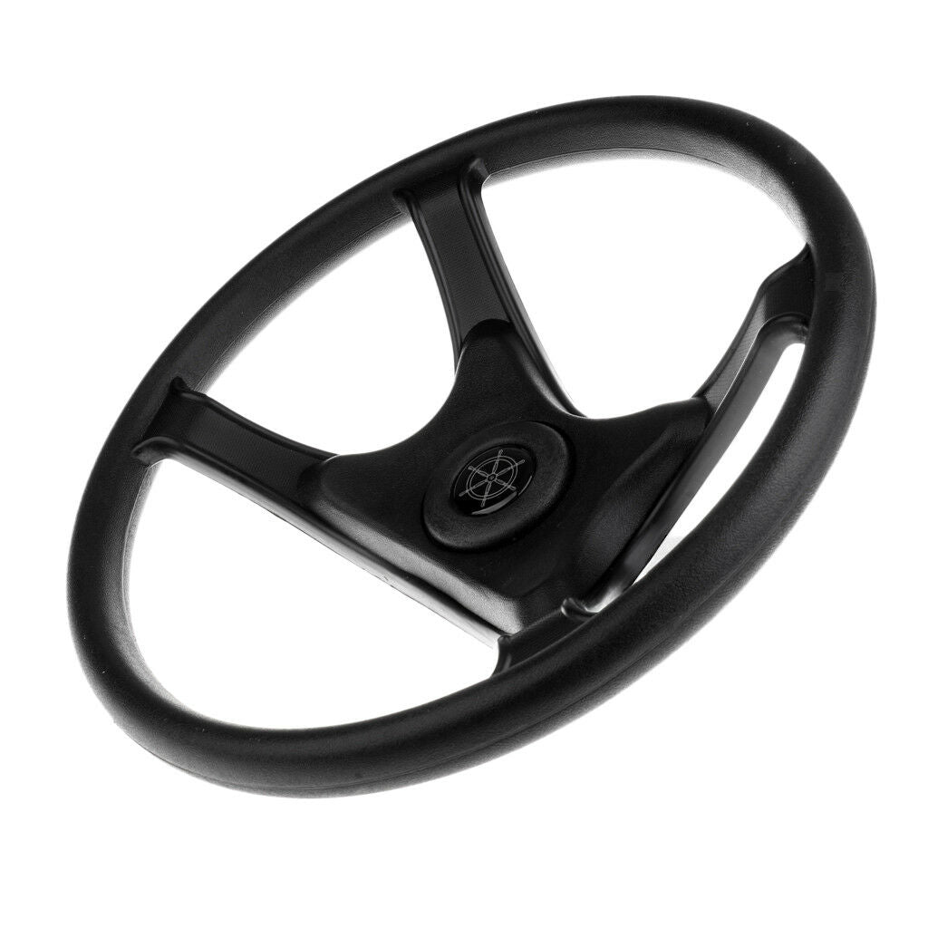 Universal 13" Marine Sports Boat Pontoon Steering Wheel 4 Spoke 3/4" Shaft