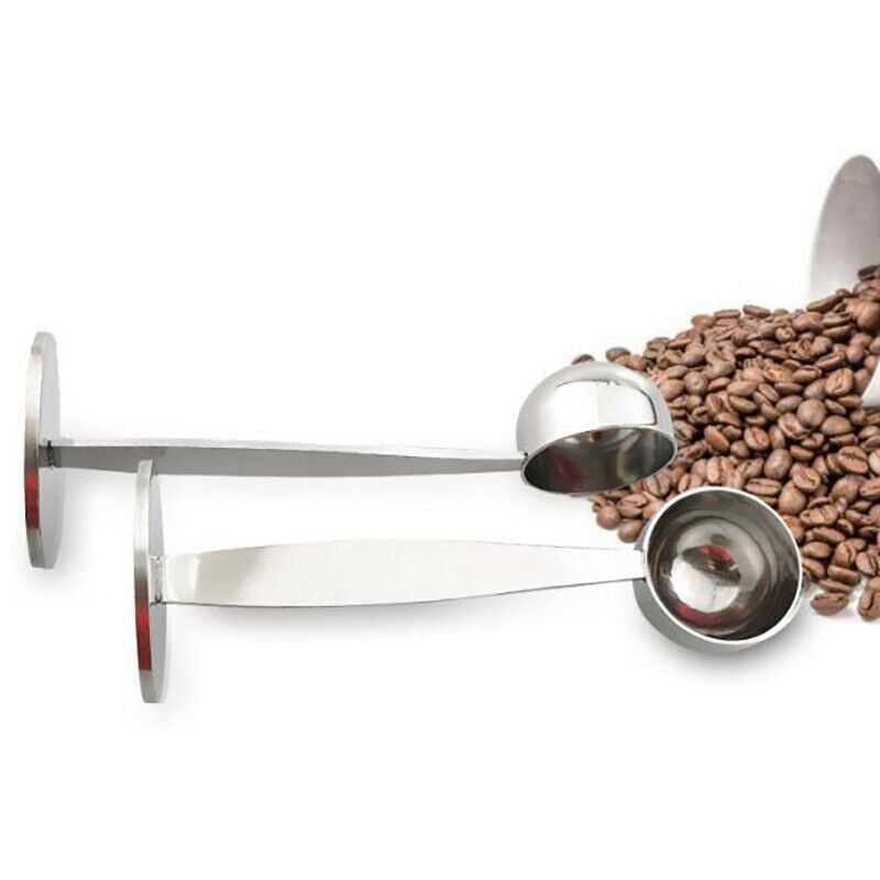Stainless Steel Stand Coffee Measuring Tamper Spoon 1.97x5.51 inch.l8
