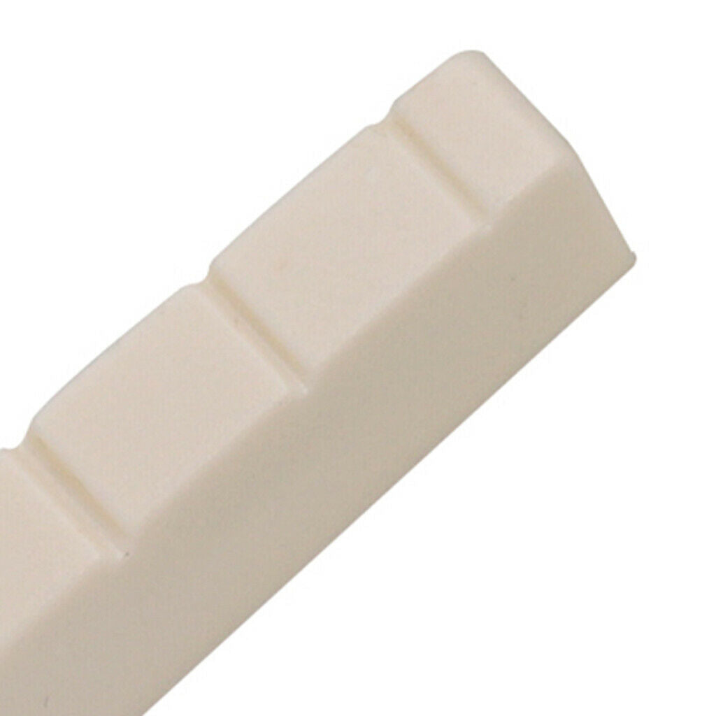 1 Set Left Handed Acoustic Guitar Saddle Nut Slotted for Guitar Parts