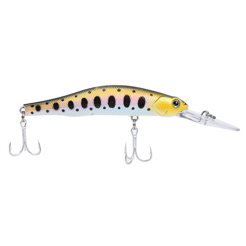 12cm 13.4g Minnow Fishing Lure Slow Sinking Crankabits Wobbler Hook Hard .l8
