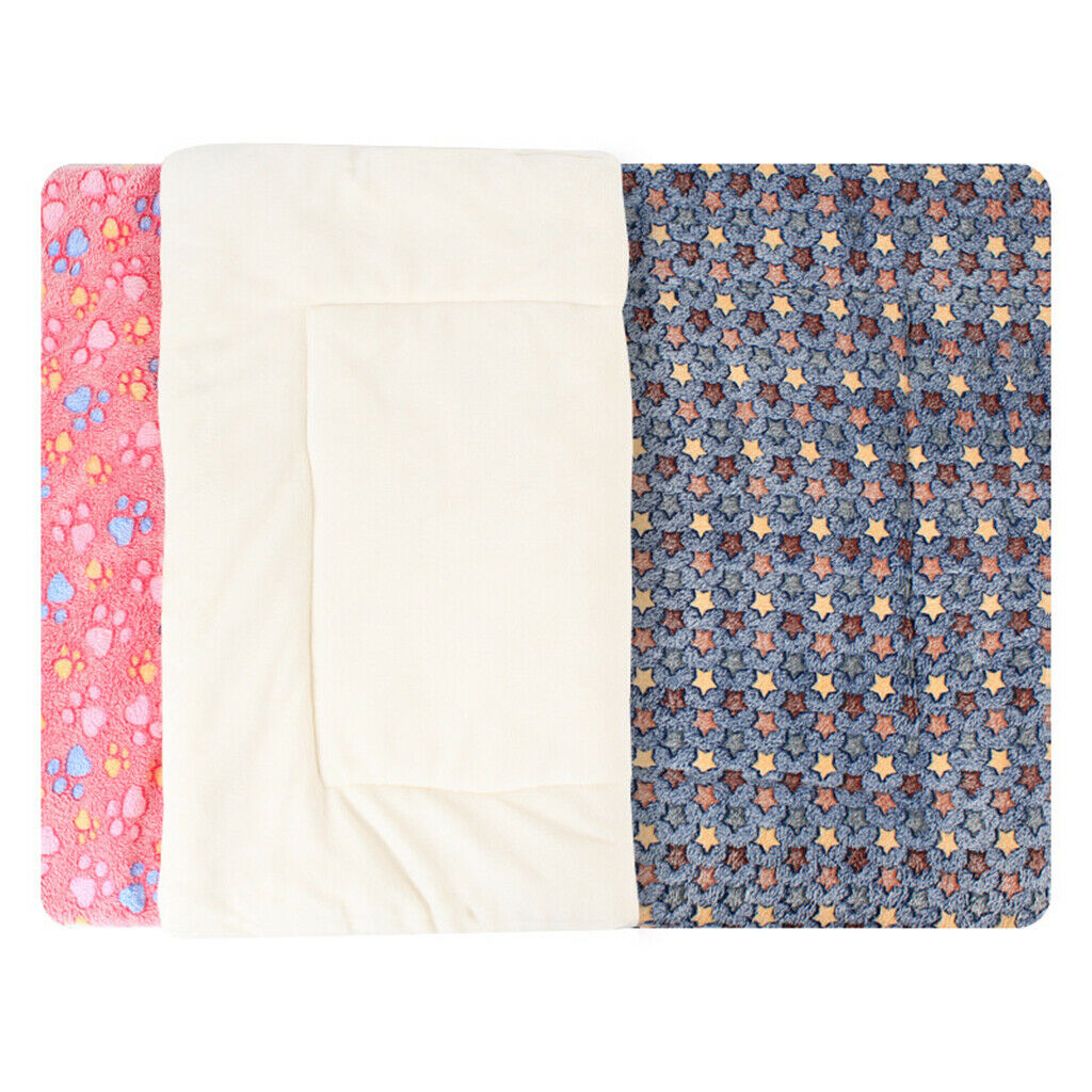 Flannel Dog Mat Nest Pet Cushion Puppy Sand Pad Pet Protector Pad Star Gray