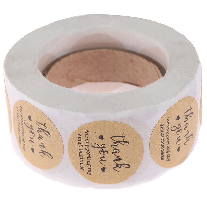 Kraft Paper Thank You for Supporting My Small Business Stickers label Sti.l8