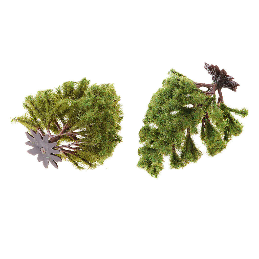 6Pcs Plastic Tree *for Train Street Architecture DIORAMAS Decor 1/100