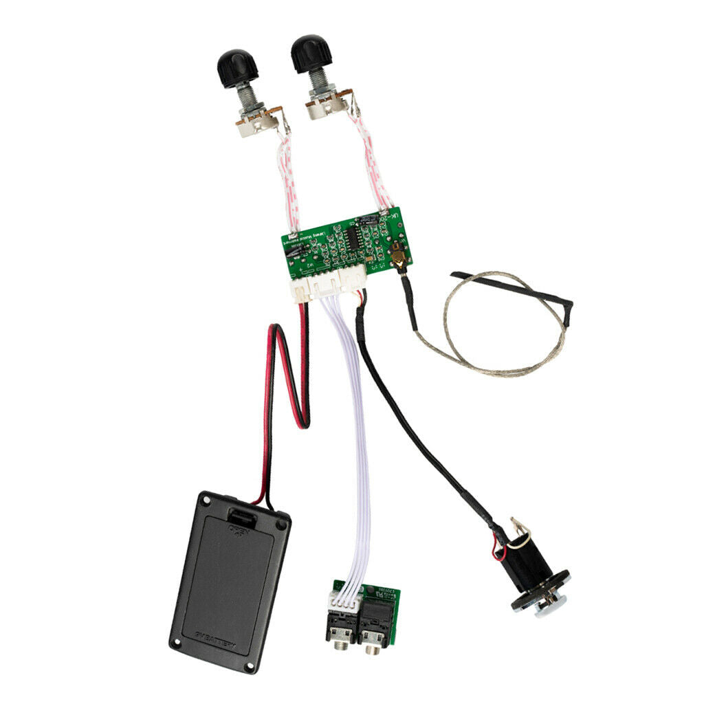 4 String Ukulele Pickup Preamp Active Amplifier for Bass Ukulele Parts