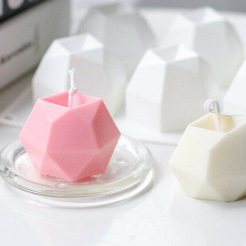 Multilateral Diamond Cube Candle DIY Silicone Mold Handmade Aromatherapy .l8