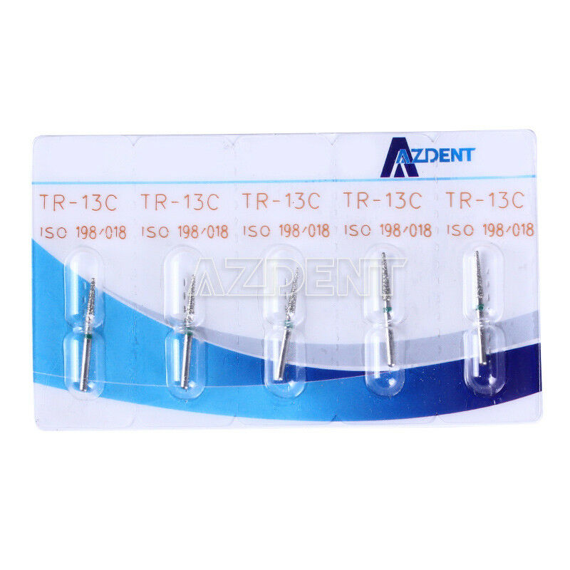 200 Pcs Dental MANI Diamond Burs Drill Tips For High Speed Handpiece 5pcs/Pack