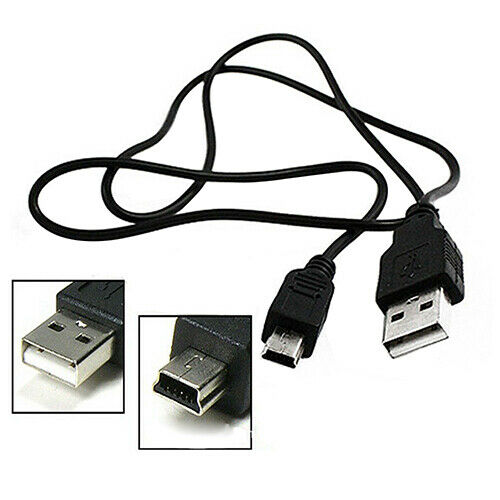 Fashion USB 2.0 A Male To Mini 5 Pin B Data Charger Charging Cable Cord Adapter
