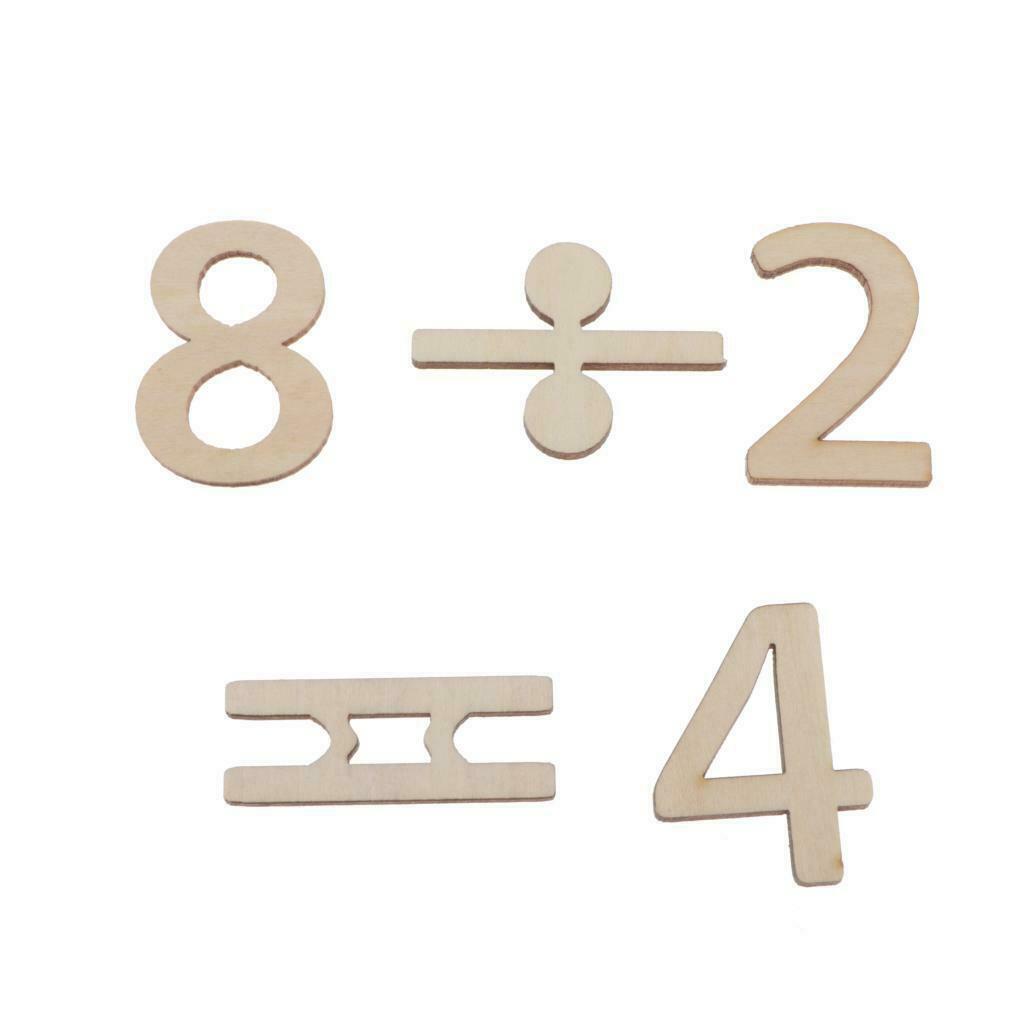 16x Wood Numbers Embellishments Wedding Party Decorations Crafts Gifts