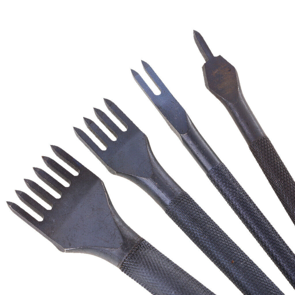 4X Steel DIY Diamond Lacing Stitching  Set Leather Craft Kits, Leather