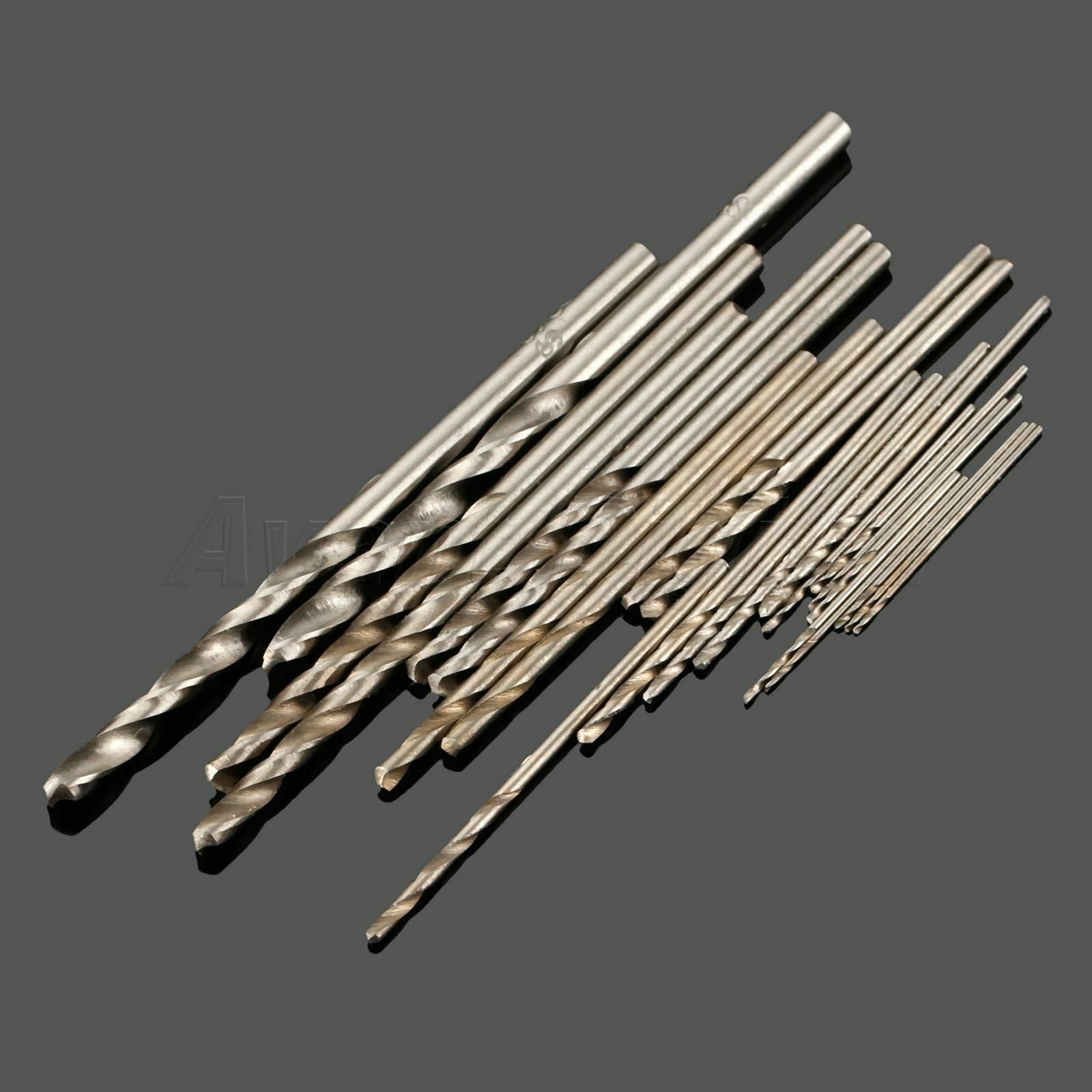 Useful Straight Shank 0.5mm-3.0mm Metric Micro HSS Twist Drill Bits Set 25pcs AD