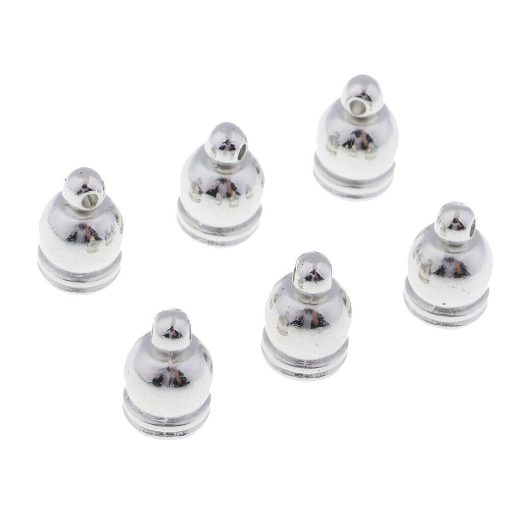Prettyia 50pcs End   Bead Stopper Fit 6mm Leather Cord Jewelry Findings