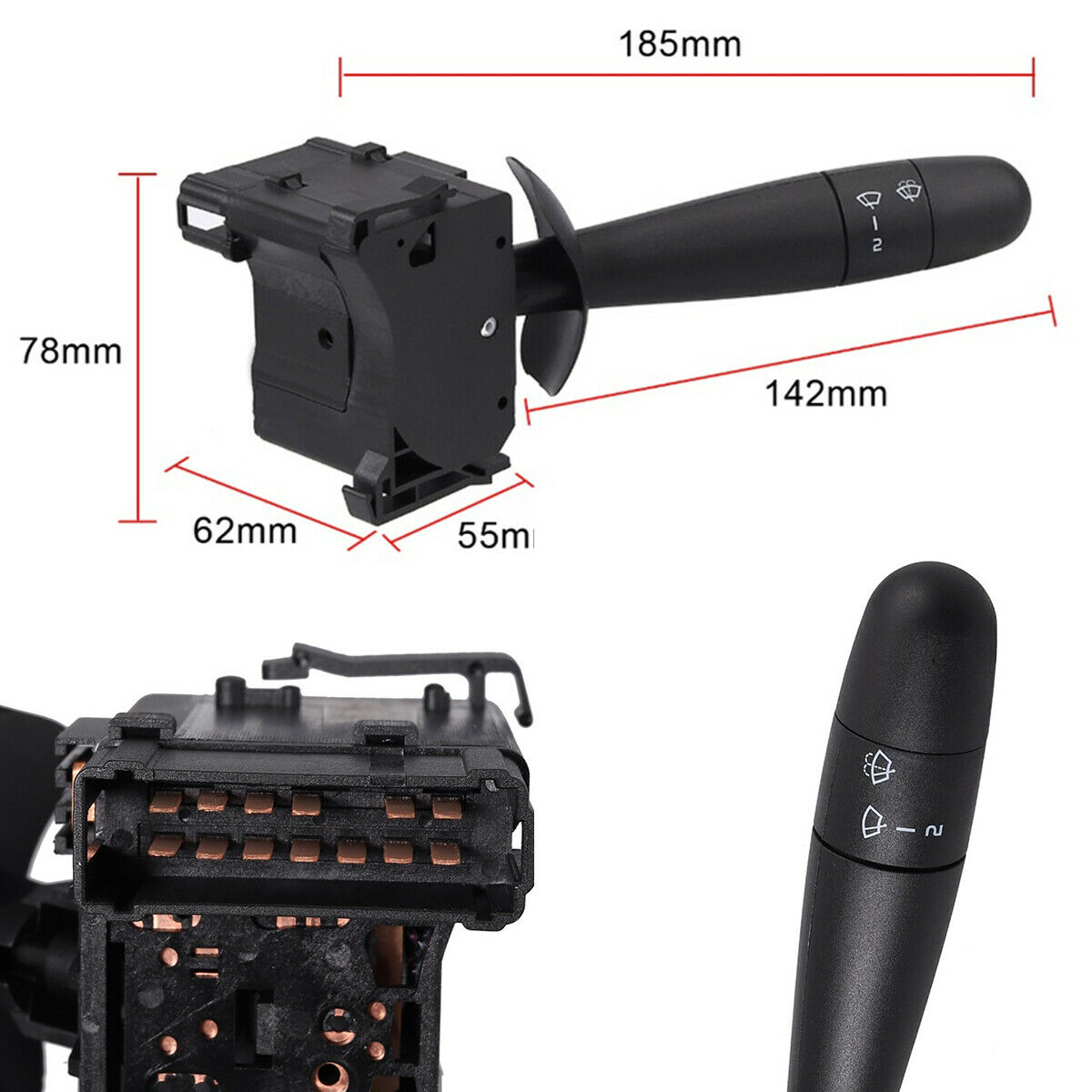 1× 13 PIN Connector Vehicle Wiper Stalk Switch For 01-14 Renault Trafic EL FL JL