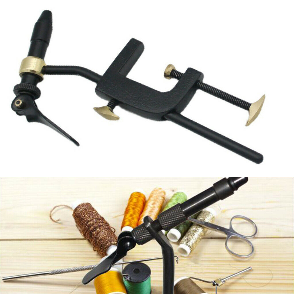 Rotary Fly Tying Vise Practical Flies Tying Tool with DIY Lure Making Jigs