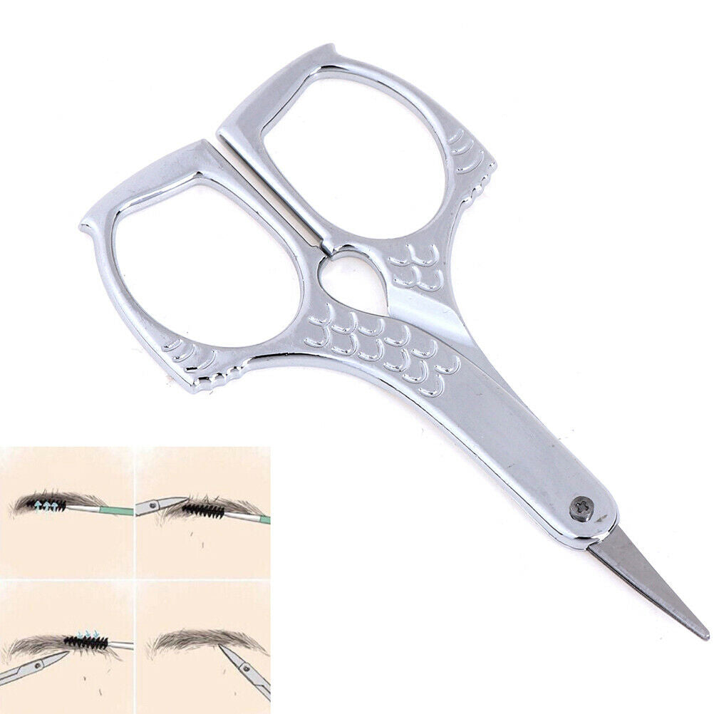1x Eyebrow Scissor Makeup Manicure Scissors Nose Hair Scissors Nail File .l8