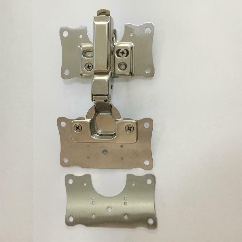 1x Hinge Repair Plate Stainless Steel Hinge Tools Cabinet Hinge Repair Plate Kit