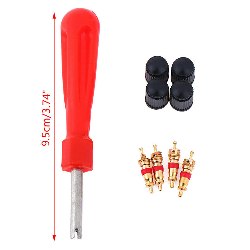 1Set Tire Valve Service Kit Valve Cores Screwdriver Tire Repair Car Motor.l8