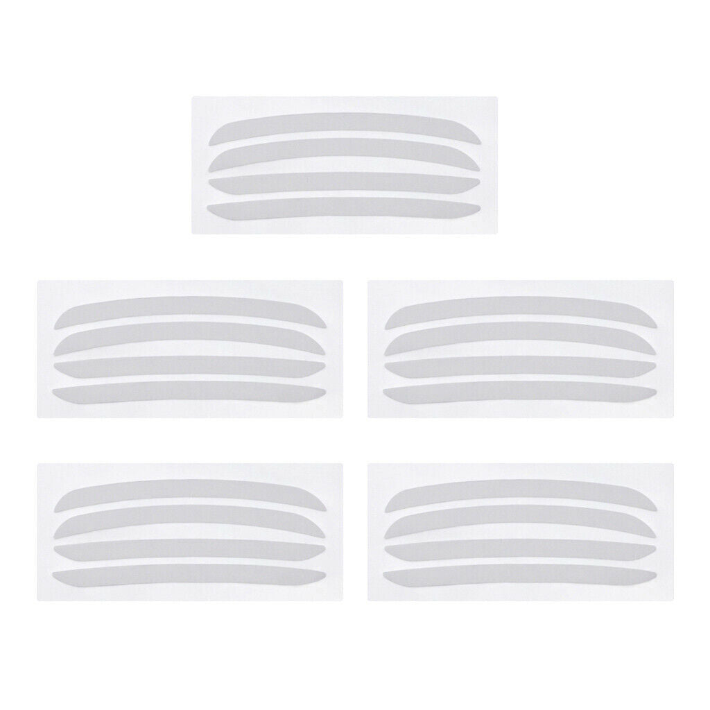 5 Pairs of Eyebrow Makeup Stickers for Beginners Gift Stencils