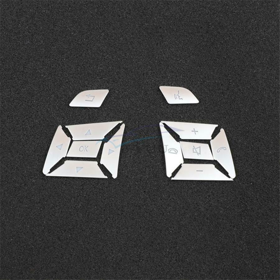 For Benz SLK R172\CLS W218 2011-15 ABS Interior Steering Wheel Button Trim Cover