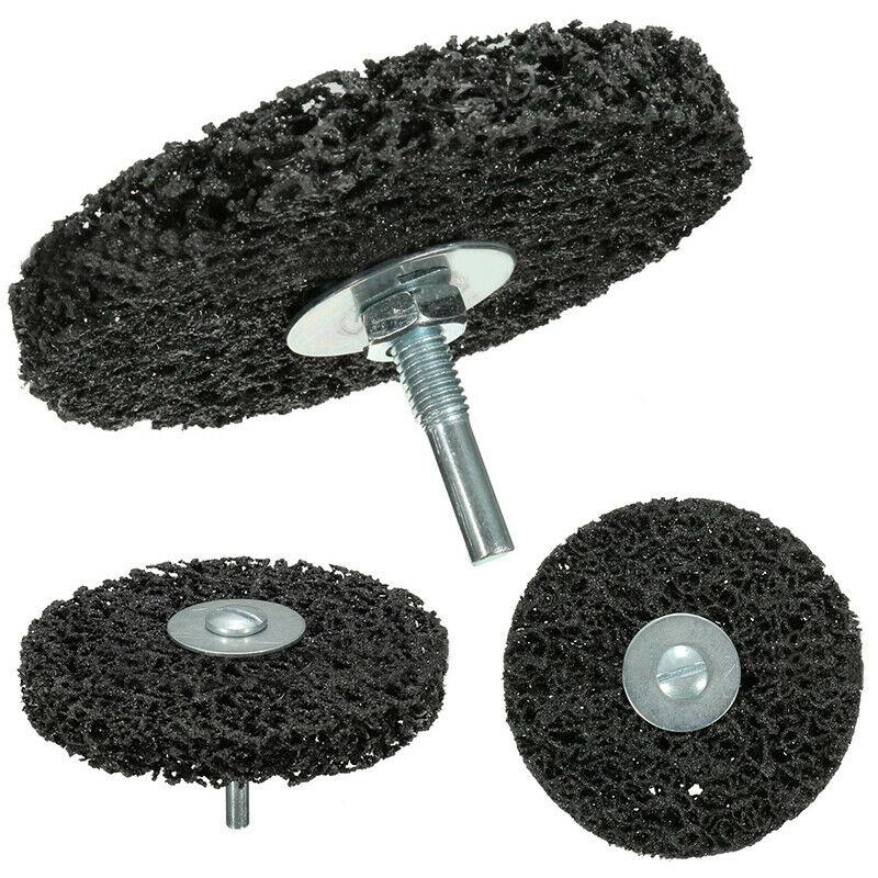 4'' Poly Strip Wheel Rust Paint Clean Angle Grinder Disc with 6mm Shank