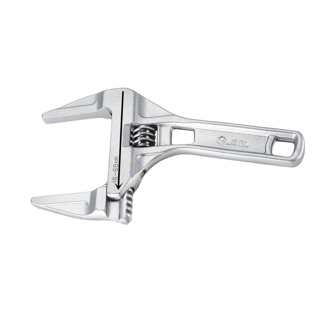 8inch Adjustable Wrench Spanner Shifter for 8-68mm Large Opening Wide Jaw Tools