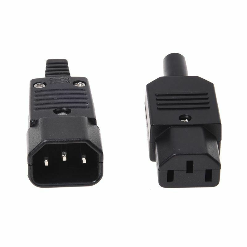 250V 10A Power Connector IEC 320 C14 Plug to C13 Socket J8M4M4