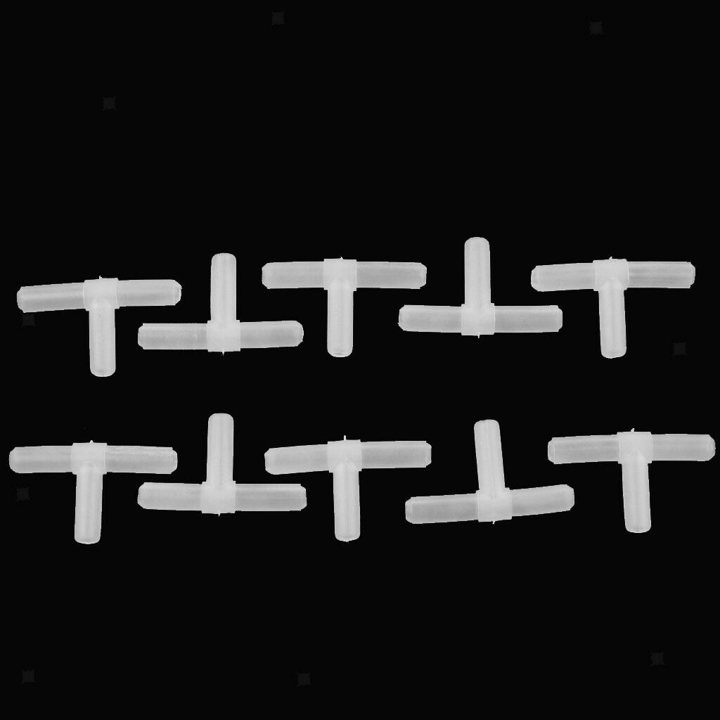 20Pcs 2 Type 3 Way Connector Tube Air Valves Fitting Aquarium Fish Tank