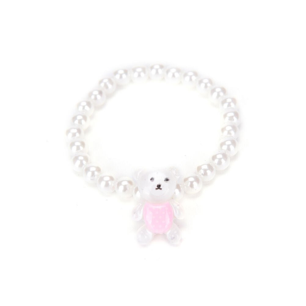 Children Girls Princess Baby Beads Necklace&Bracelet&Ring Set Jewelry Gif.l8