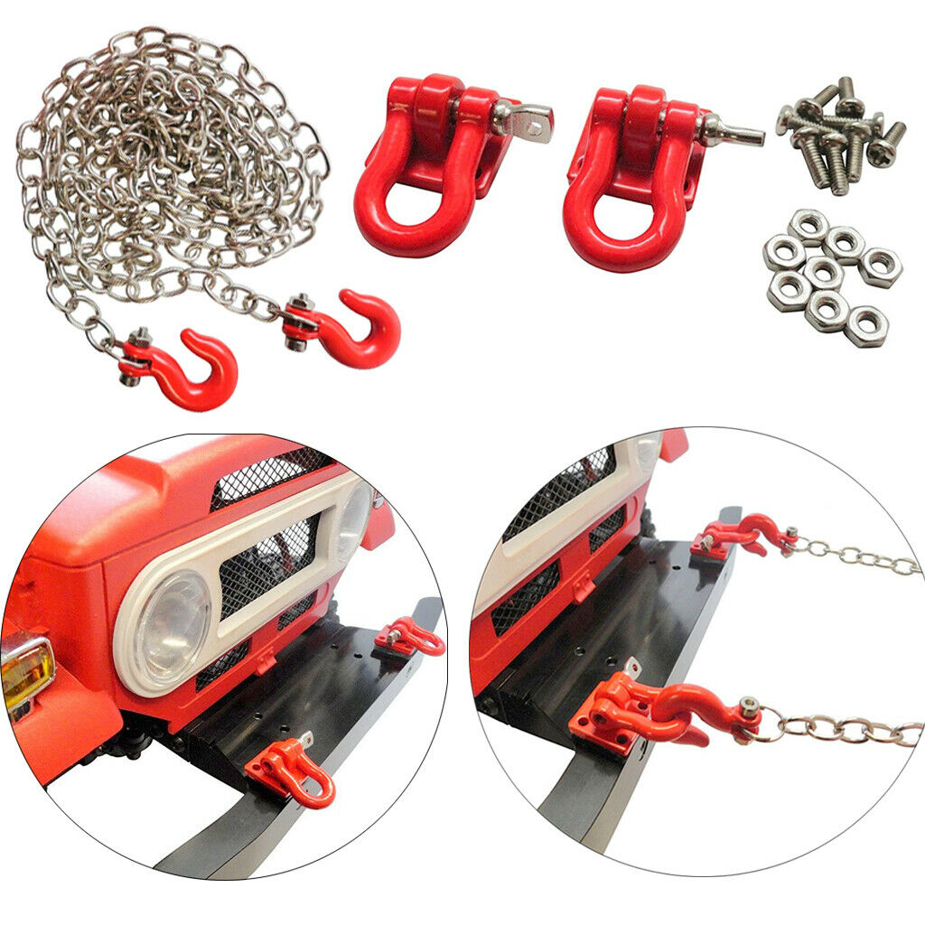 1/10th RC Rock Crawlers Trailer Chain Oil Tank Winch Lifting Jack for RC4WD D90