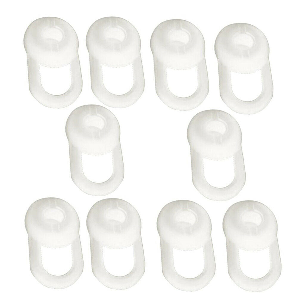 20 Pieces Soft Silicone Ear Buds Waterproof Eartips Replace for