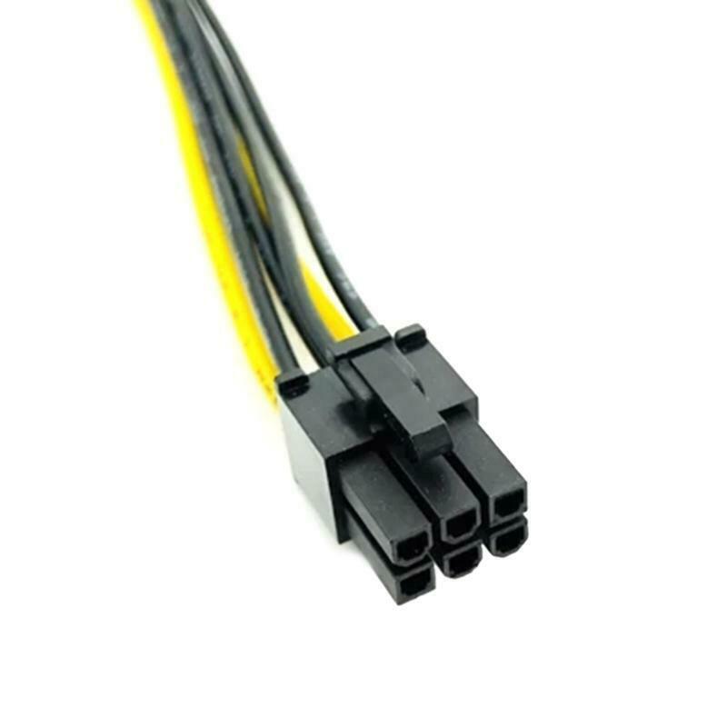 7.87in Sata 15pin Power to 6pin Graphics Power Supply Cord SATA to PCI-e 6 Pin