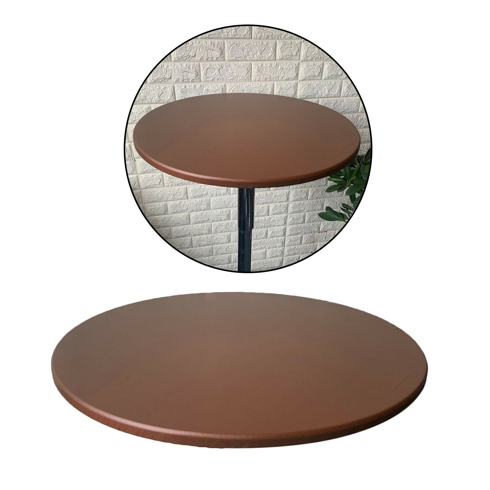 Anti-slip Round Table Cover Cloth Waterproof Tablecover Protector Coffee