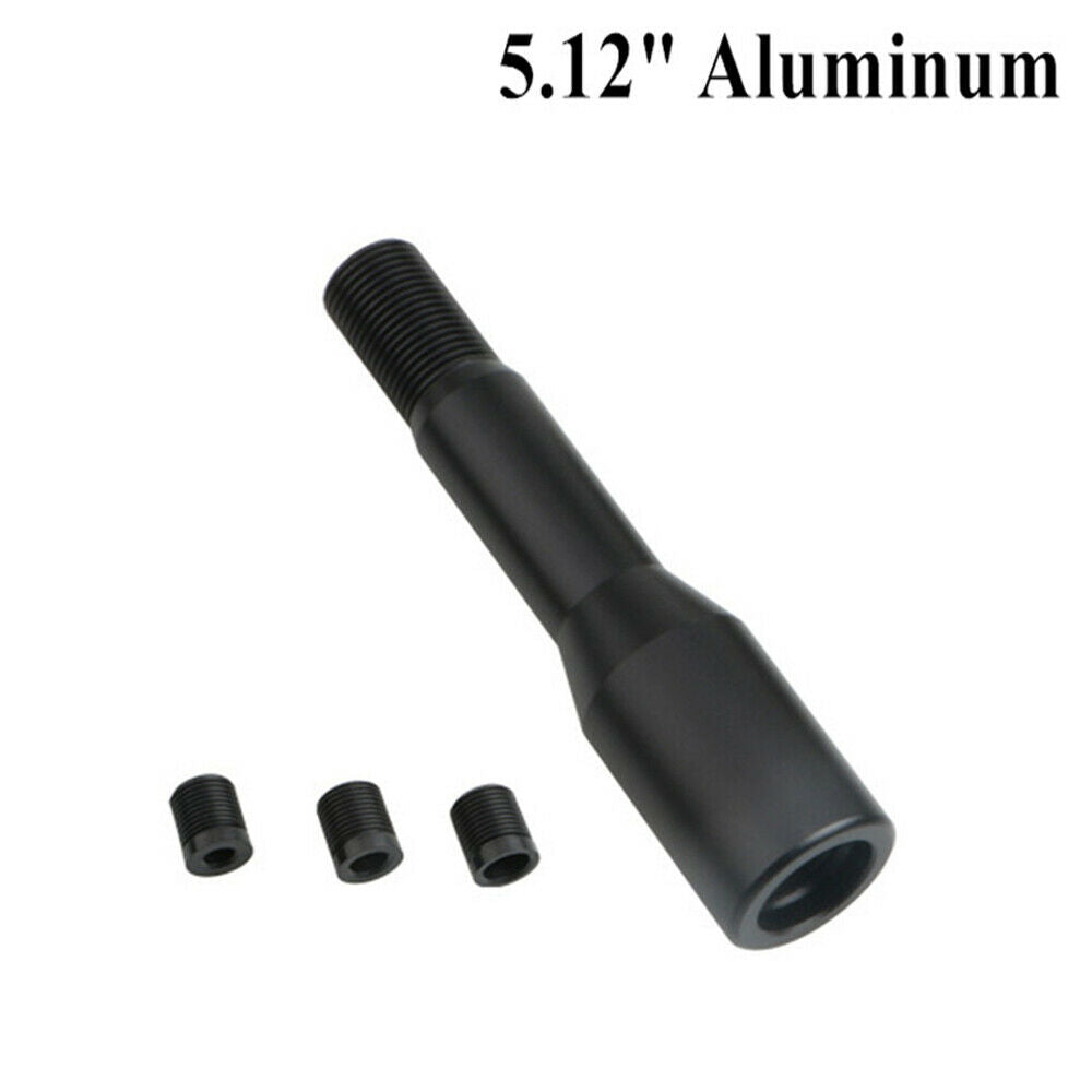 Black Car Straight Shift Knob Extension For Manual Shifter Lever 13CM Universal